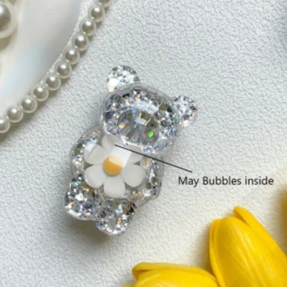 CellPhone  Finger Stand Cute Bear Daisy Phone Comfortable Grip Anti-Slip Creat - Picture 4 of 10